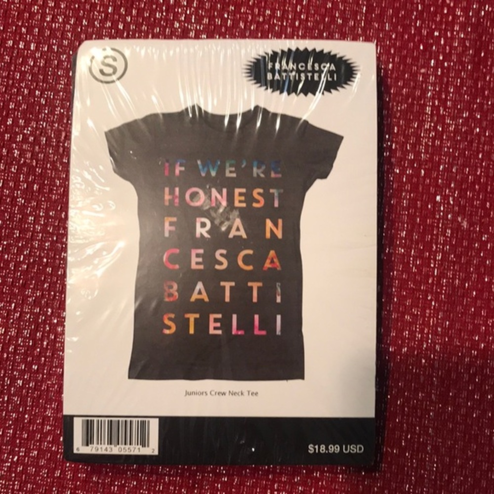 Francesca Battistelli If We're Honest Promo Tee NWT Sealed Juniors Small